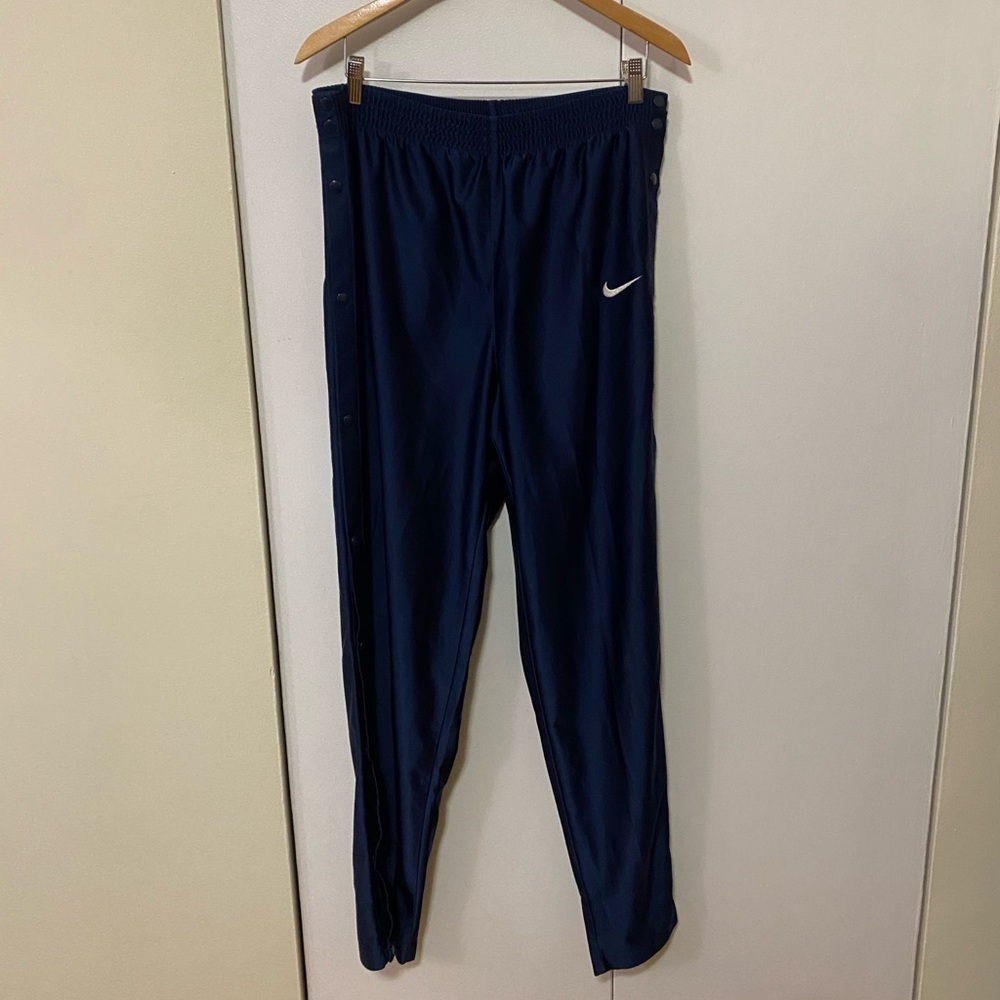 Vintage Nike Tear Away Embroidered Blue Sweatpants